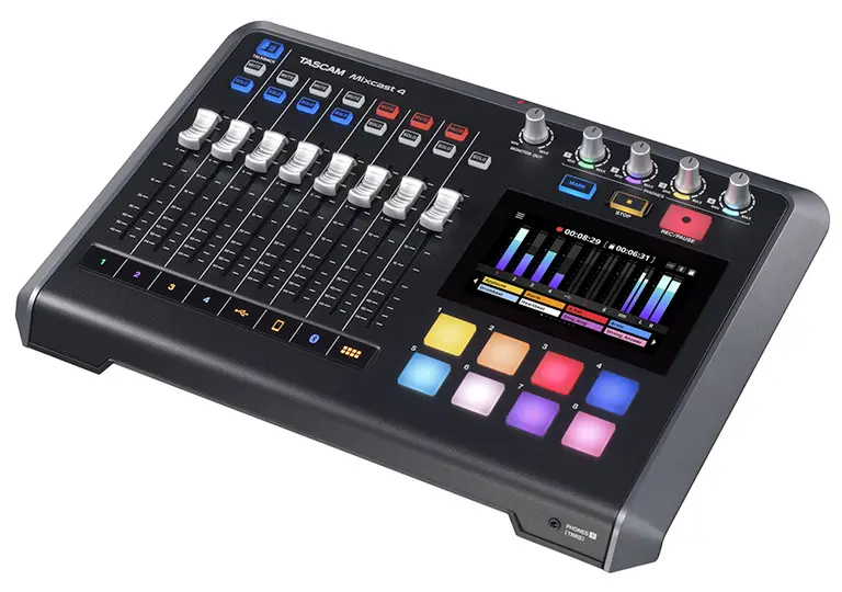 The TASCAM Mixcast 4 may be a suitable alternative to the ZOOM PodTrak P8
