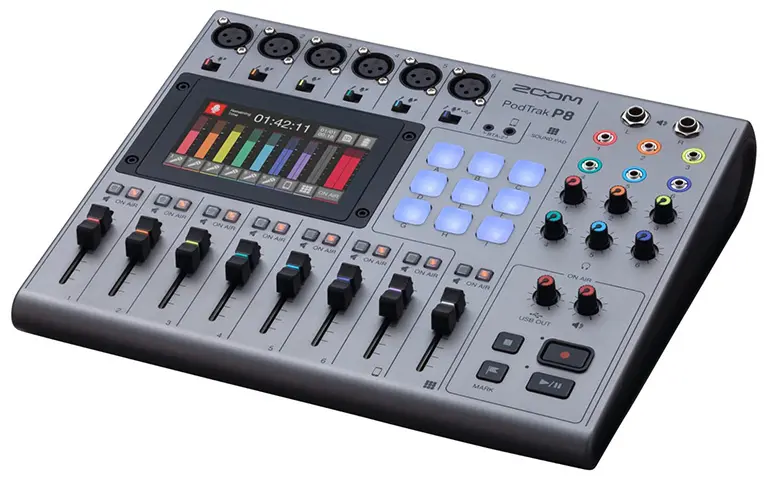 Here’s why the ZOOM PodTrak P8 is one of the best podcast mixers