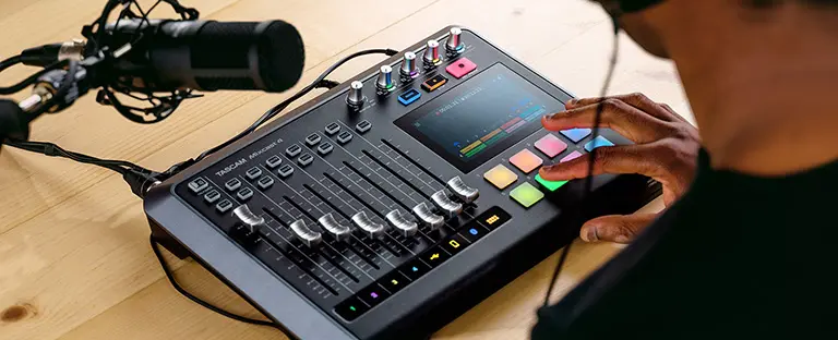 Learning how to use the TASCAM Mixcast 4