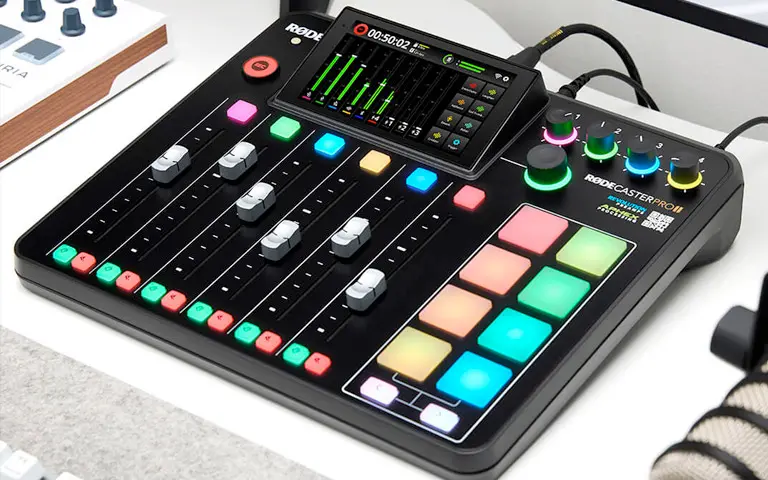 The RØDECaster Pro 2 is one alternative to the ZOOM PodTrak P4
