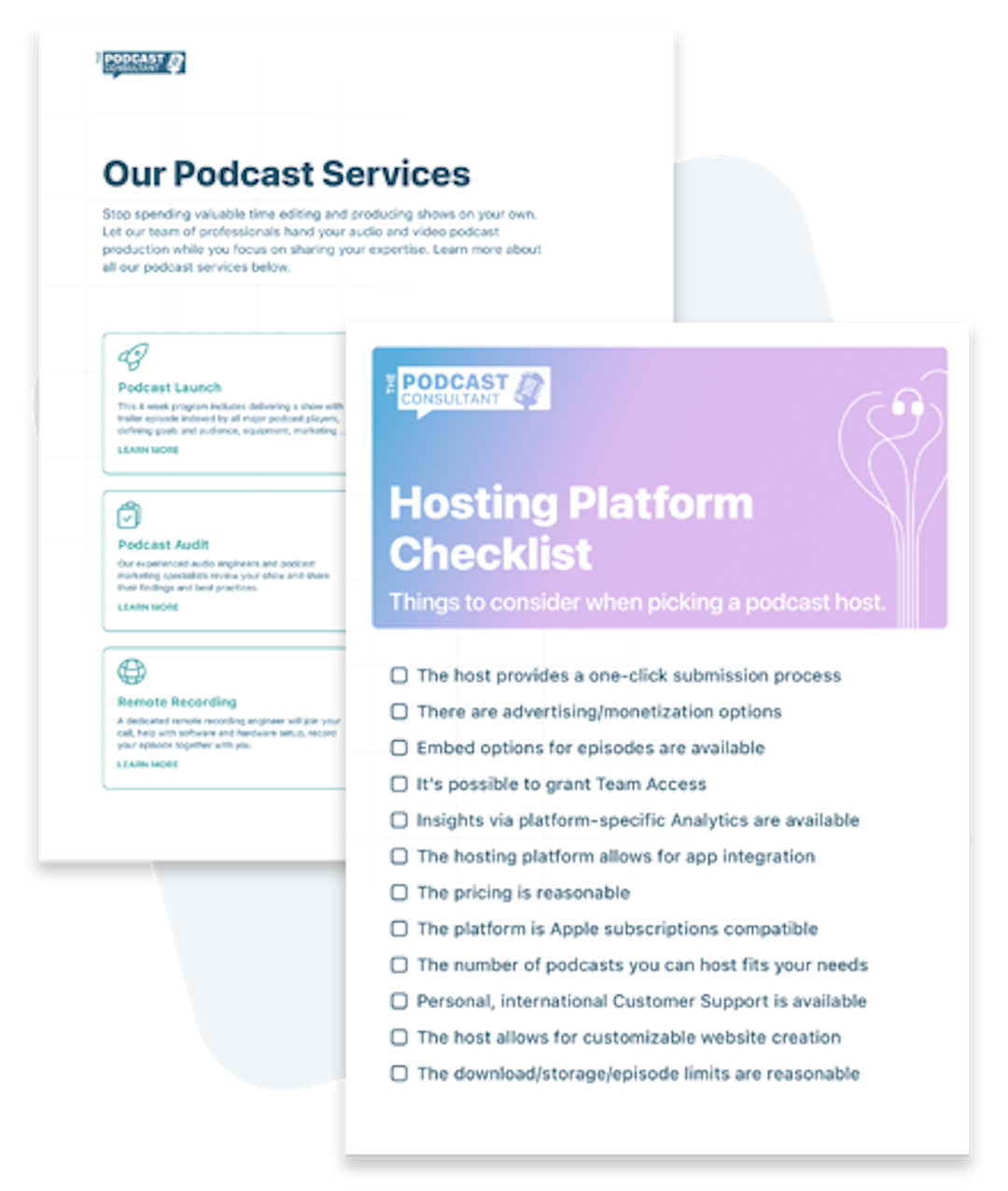 Podcast Hosting Platform Checklist