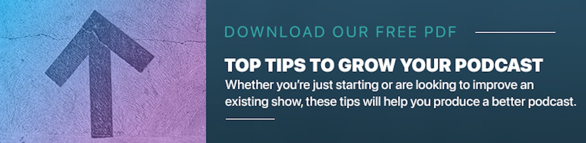 Download the Top Tips To Grow Your Podcast PDF from The Podcast Consultant.