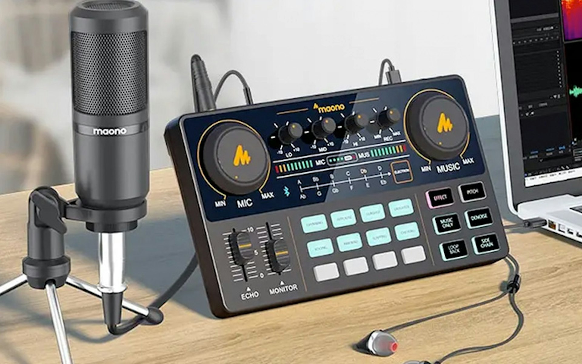 The Maonocaster E2 is an alternative to the TASCAM Mixcast 4.