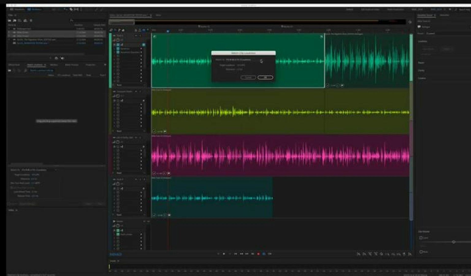 his is what Match Loudness looks like in Adobe Audition.